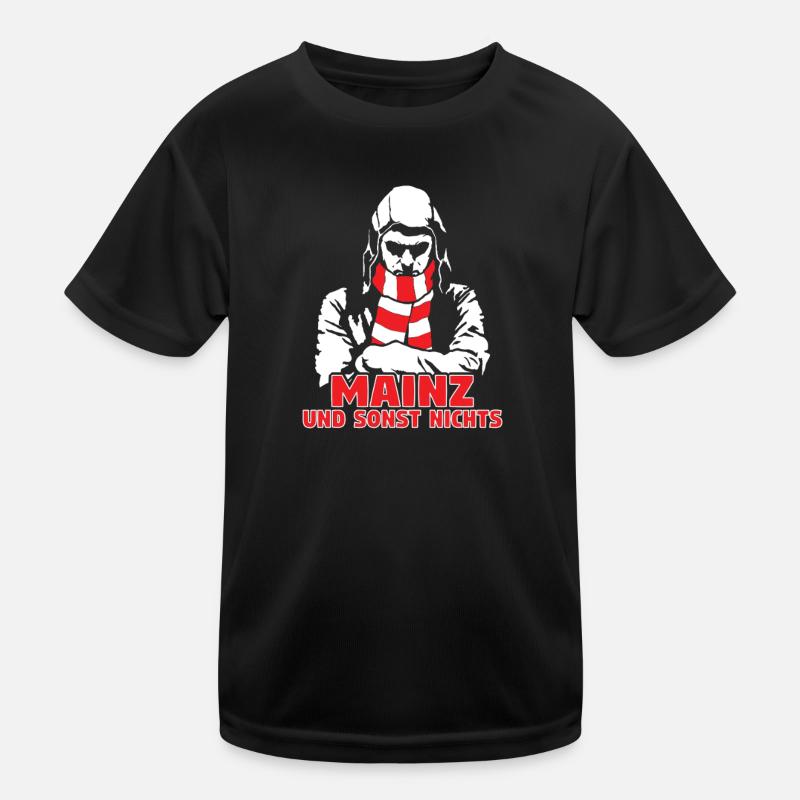 Mainz und sonst nichts - Kinder Funktions-T-Shirt - Schwarz