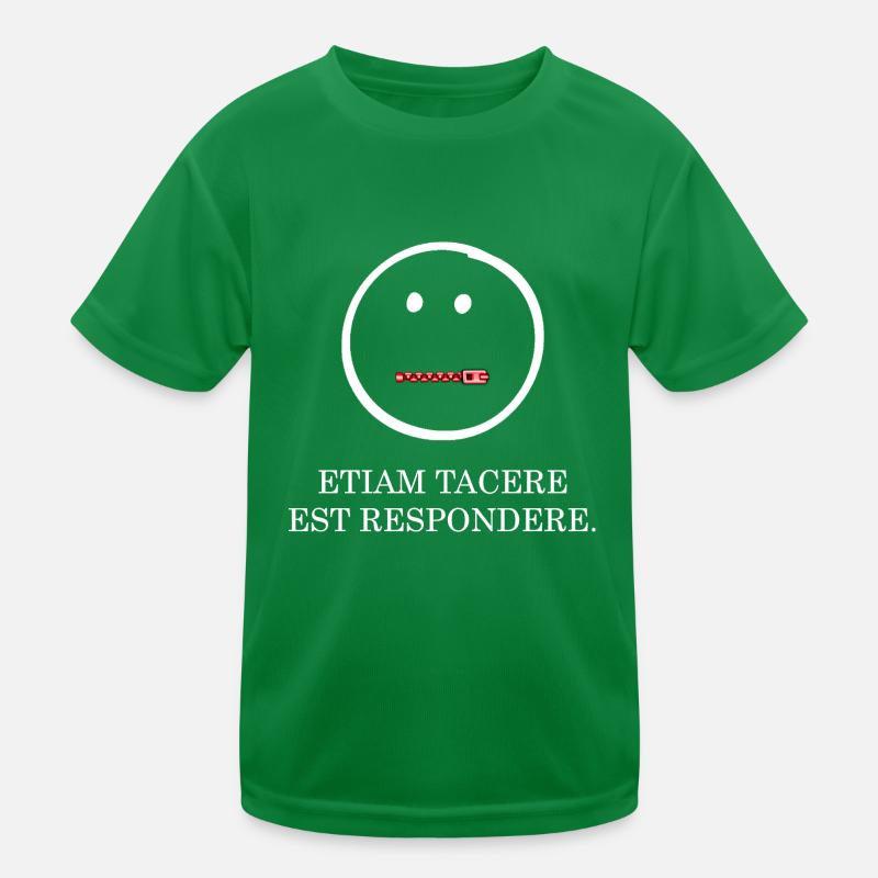 schweigen ist auch eine antwort latein weiss Kinder Funktions-T-Shirt