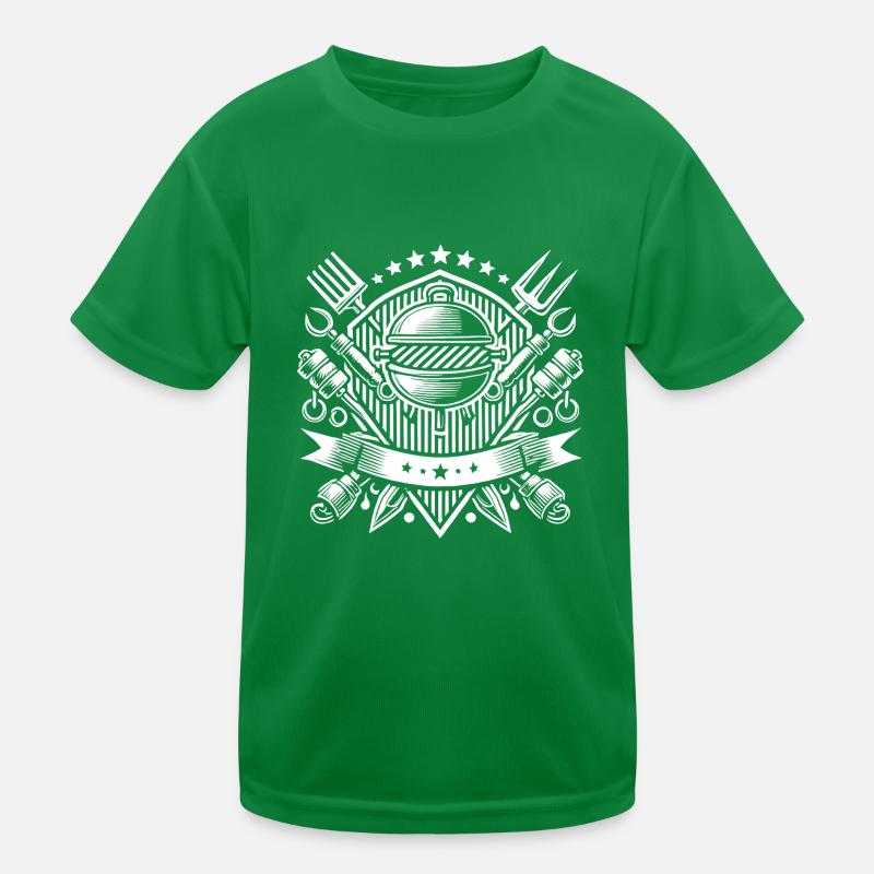Grill Logo Kinder Funktions-T-Shirt