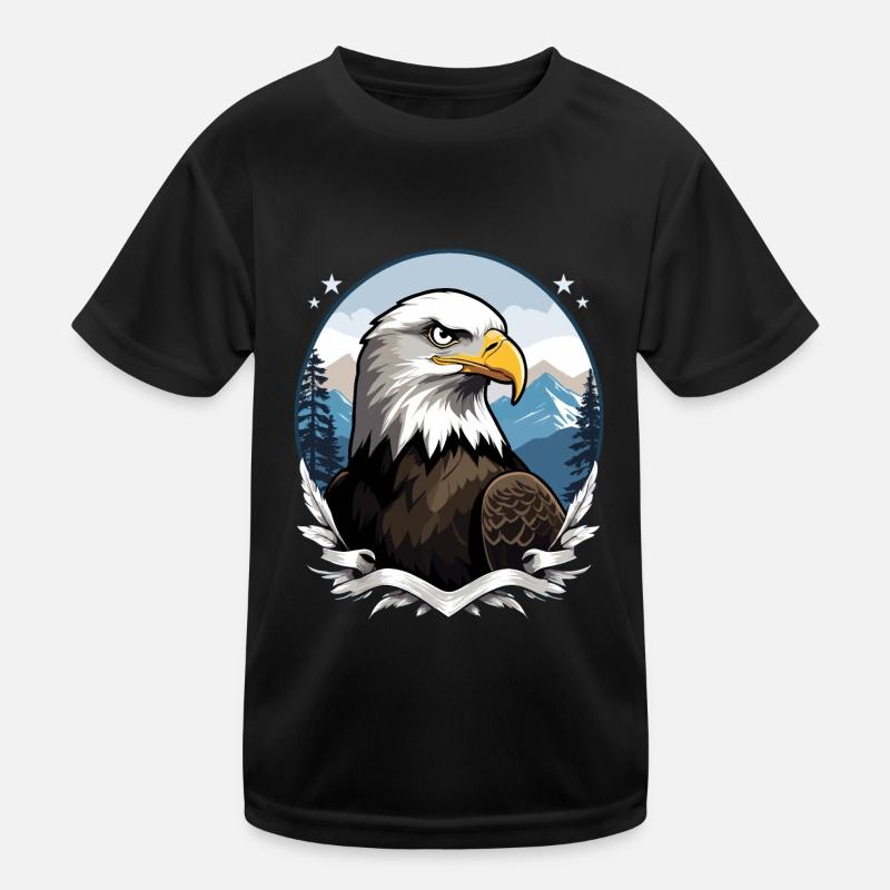 Bald eagle Kids Functional T-Shirt