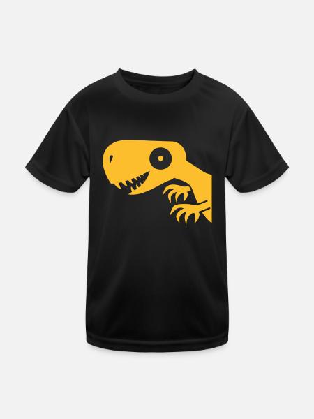 Dinosaur, dinosaur, Tyrannosaurus Rex - Kids Functional T-Shirt - black