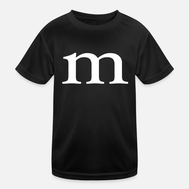 m | M - Kinder Funktions-T-Shirt - Schwarz
