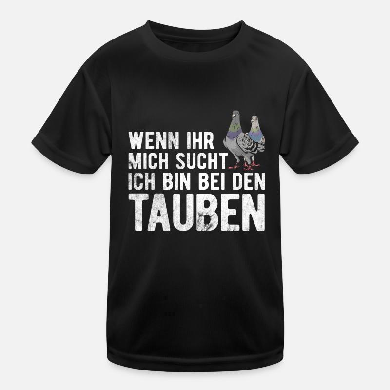 Taube Tauben Vogel Kinder Funktions-T-Shirt
