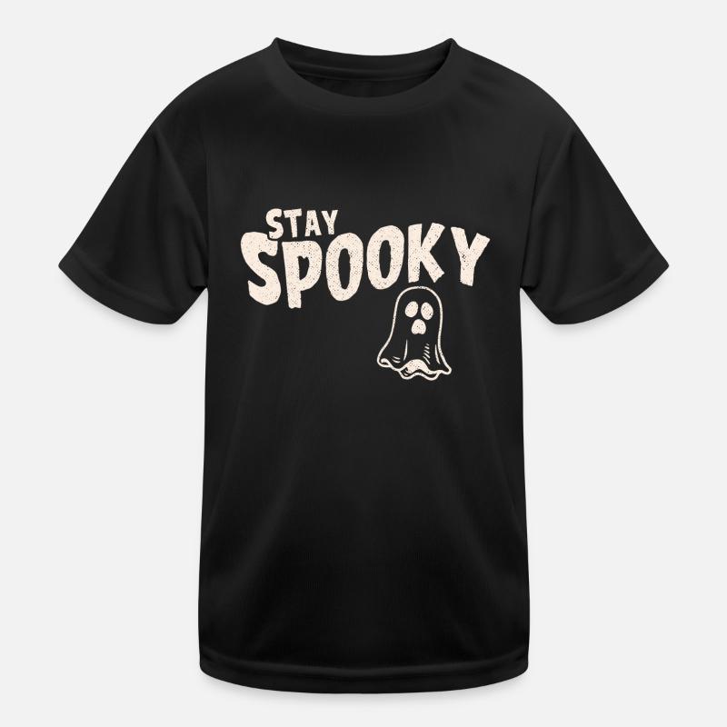 Restez effrayant Halloween Ghost T-shirt sport Enfant