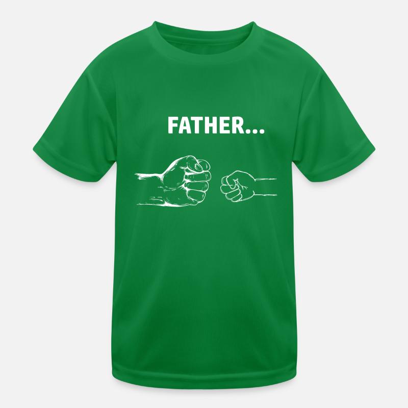 Vater und Sohn Tochter Dad Partnerlook Eltern Kind Kinder Funktions-T-Shirt