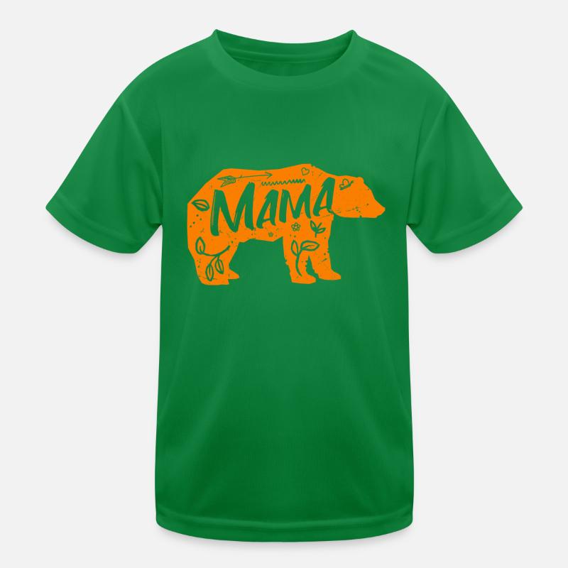 Mama Bär Kinder Funktions-T-Shirt