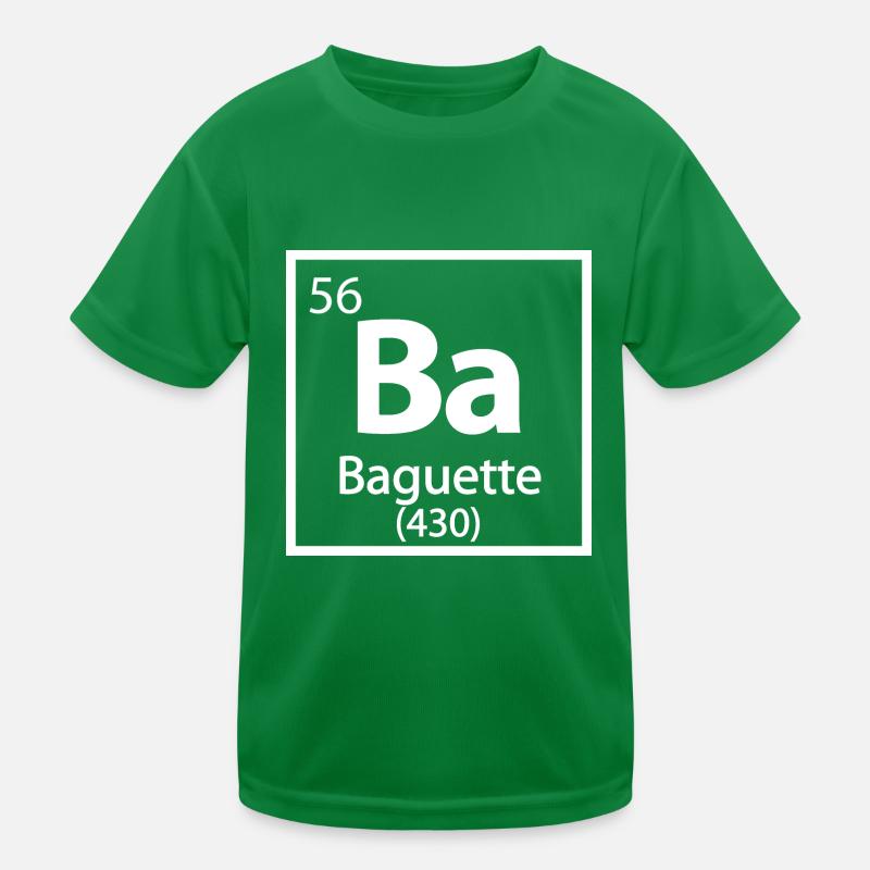 Baguette Element - Lustiges Periodensystem Kinder Funktions-T-Shirt
