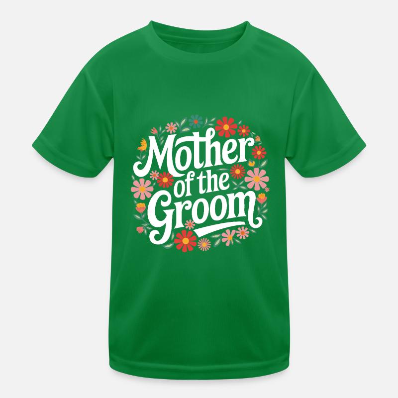 Bräutigam Hochzeit Heirat Kinder Funktions-T-Shirt
