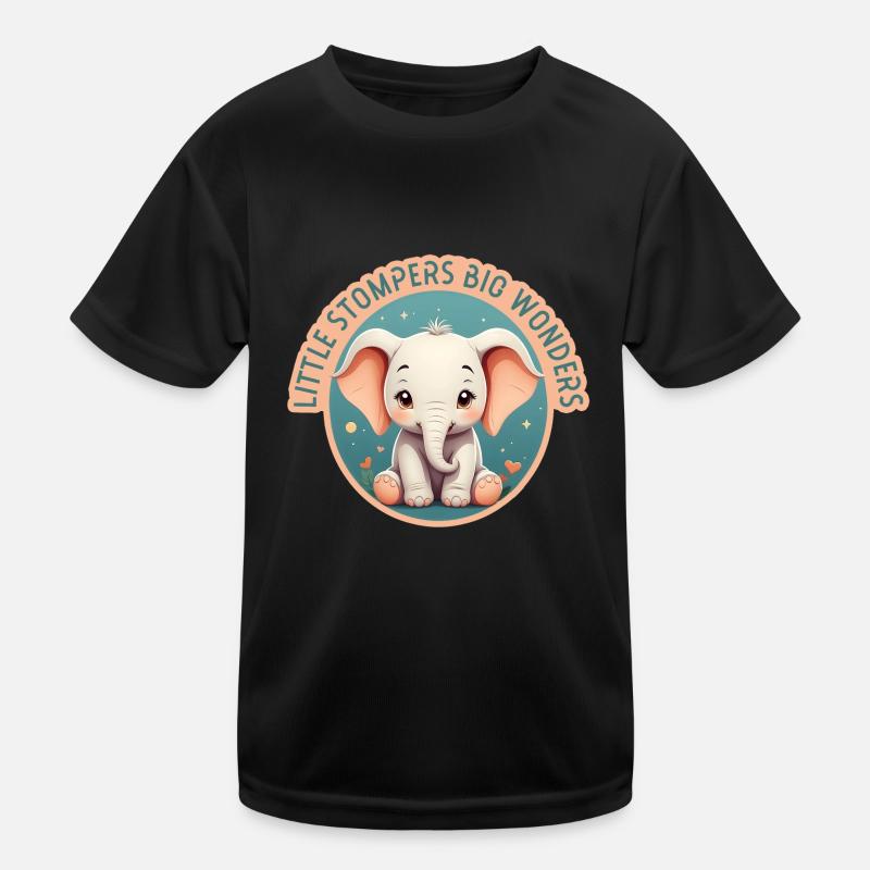 Bébé éléphant blanc enfant enfant bambin T-shirt sport Enfant