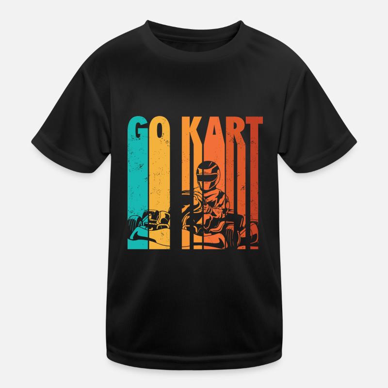 Go Kart Kinder Funktions-T-Shirt