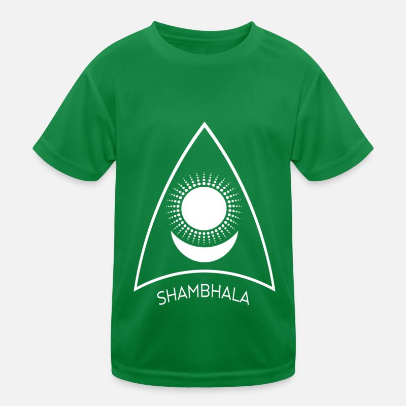 Shambhala Sun Moon Symbol 2 Kinder Funktions-T-Shirt