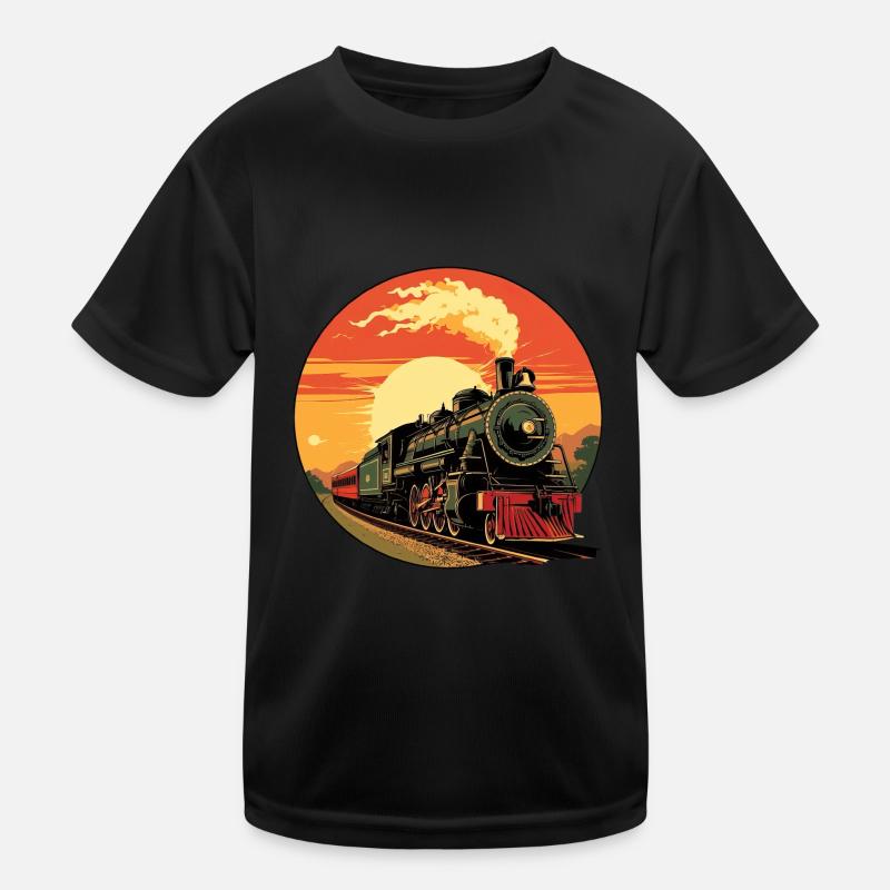 Zug - Eisenbahndesign Kinder Funktions-T-Shirt