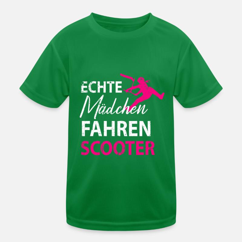 Stuntscooter Scooter Tretroller Damen Mädchen Kinder Funktions-T-Shirt