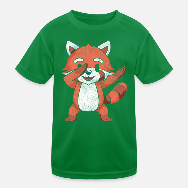 Dabbing Roter Panda Kinder Funktions-T-Shirt