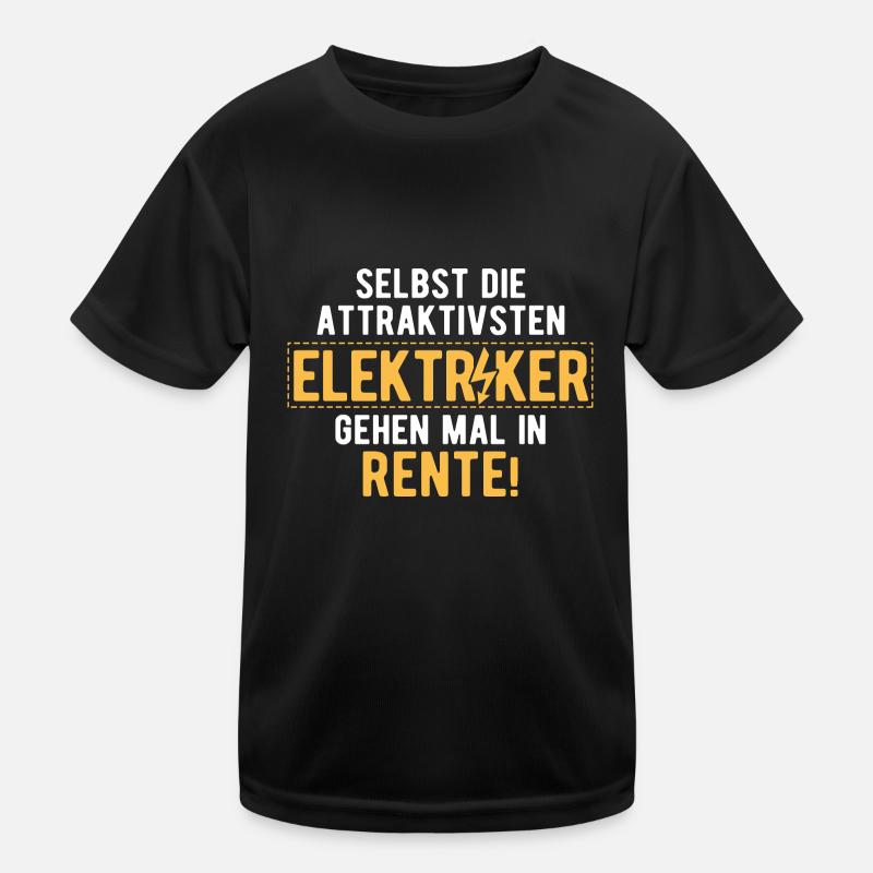 Elektriker Elektrik Kinder Funktions-T-Shirt