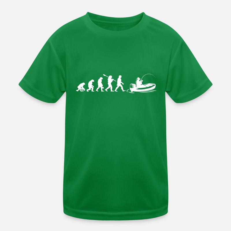 Evolution Bateau pêche | Pêcheur Cadeau T-shirt sport Enfant