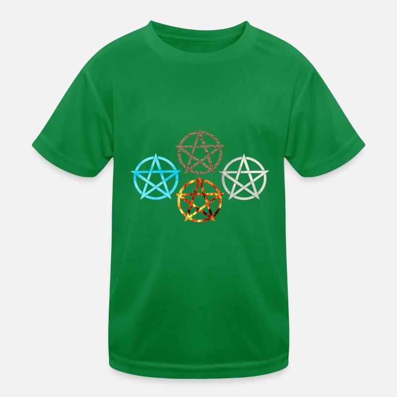 Pentagram Four Elements Kids Functional T-Shirt