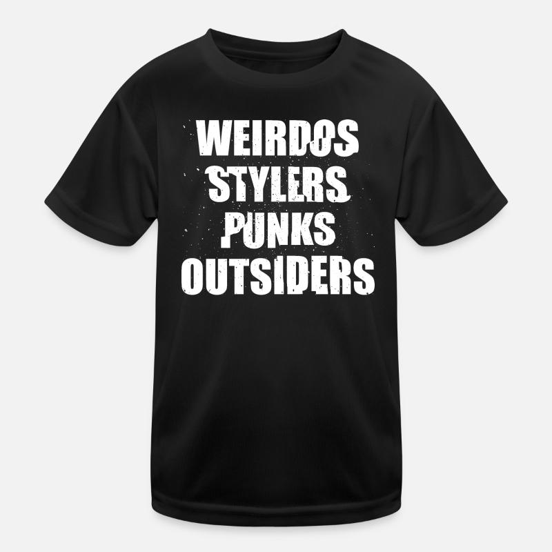 Weird Weirdo Weirdos Graphic - Kids Functional T-Shirt - black
