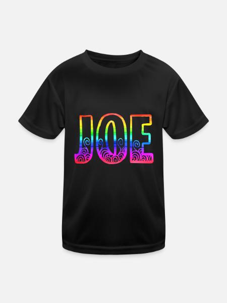 joe rs rainbow - Kids Functional T-Shirt - black - Front