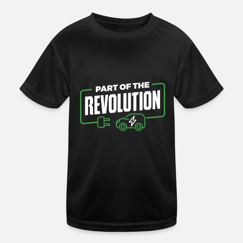 Elektroauto Kinder Funktions-T-Shirt