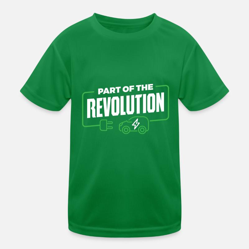 Elektroauto Kinder Funktions-T-Shirt