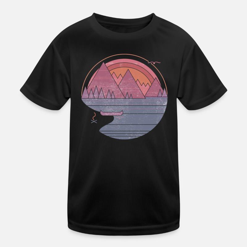 Mountain graphic Kids Functional T-Shirt