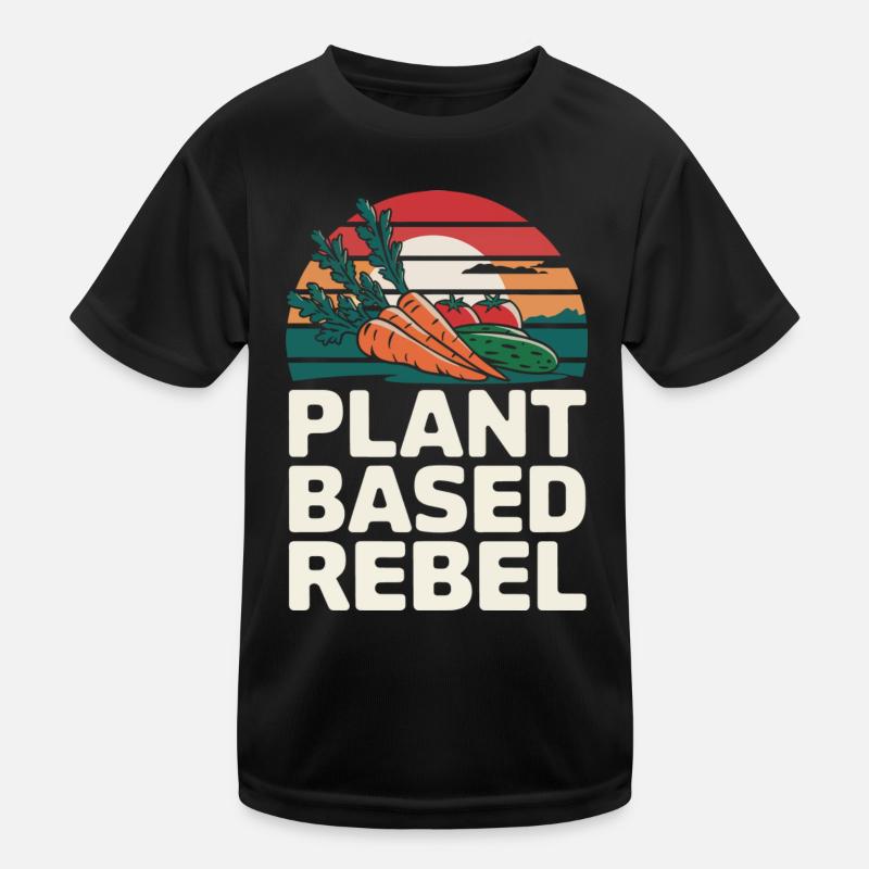 Vegetarisch Vegan Veggie Vegetarier Kinder Funktions-T-Shirt