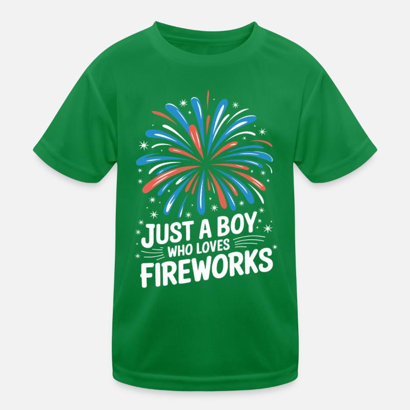 Pyrotechnics Fireworks Pyrotechnics Kids Functional T-Shirt