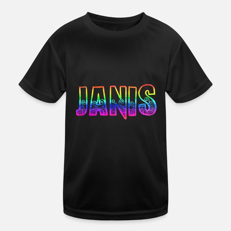 janis rs rainbow Kids Functional T-Shirt