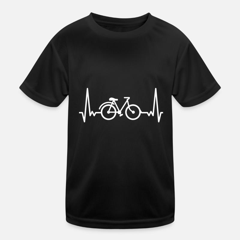 Fahrrad - Kinder Funktions-T-Shirt - Schwarz