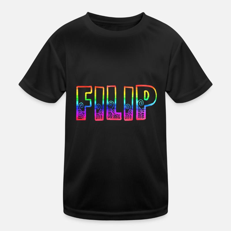 filip rs arc-en-ciel T-shirt sport Enfant