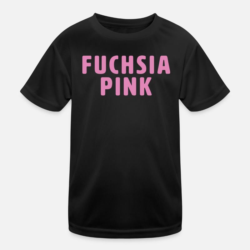 Fuchsia Pink Kinder Funktions-T-Shirt