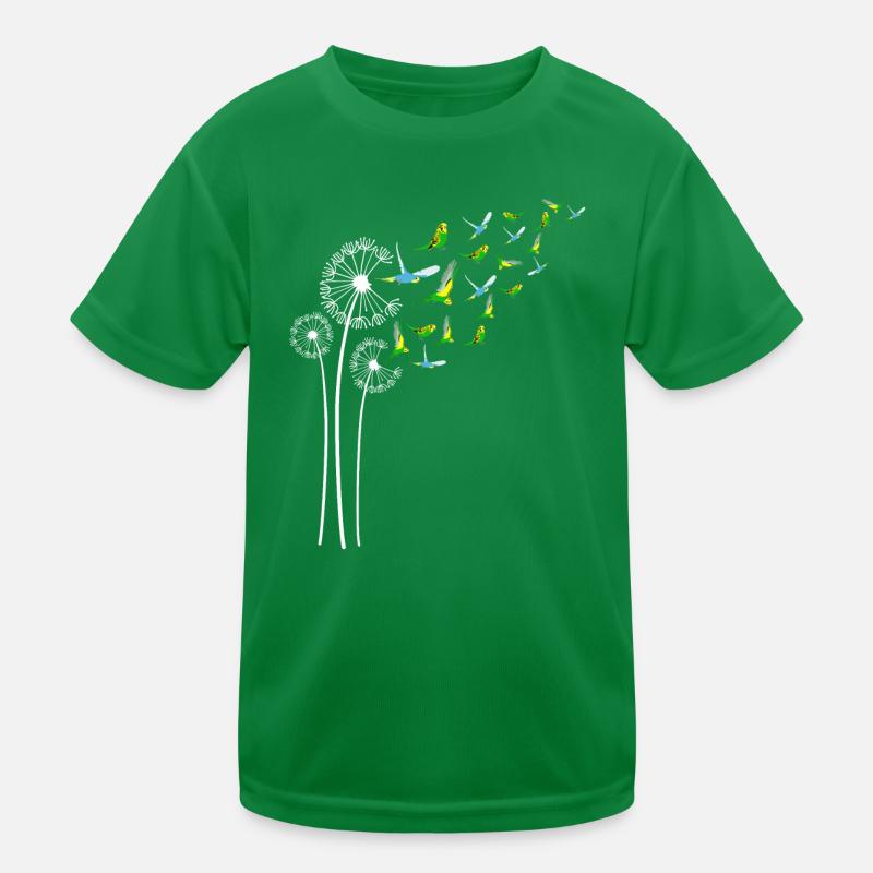 Budgie Dandelion Fleur pour Pissenlits Perruche T-shirt sport Enfant