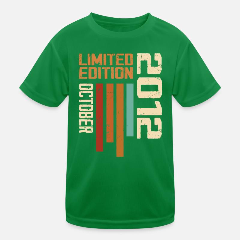 Vintage Oktober 2012 Retro Geburtstagsgeschenk Kinder Funktions-T-Shirt
