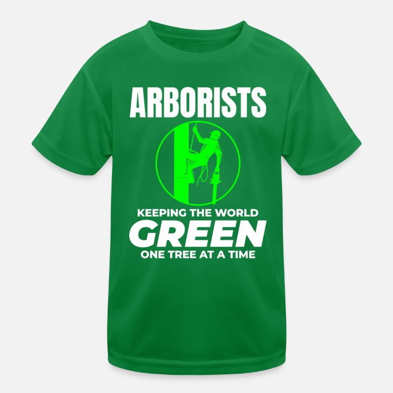 Baumpfleger Baumchirurg Kletterer Klettertrimmer Kinder Funktions-T-Shirt