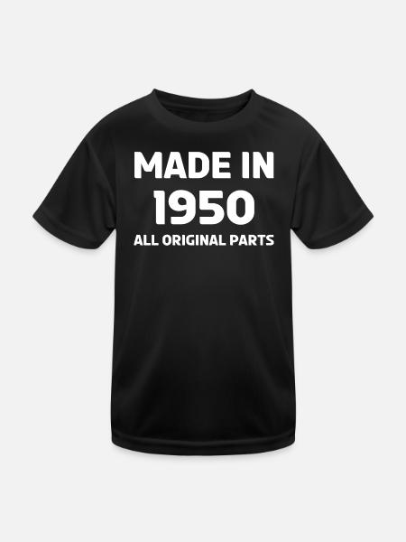 made en 1950 - T-shirt sport Enfant - noir - Devant