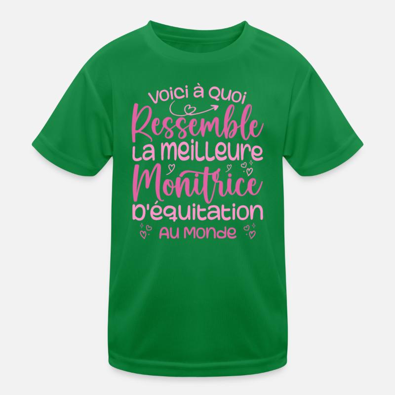 Der beste Reitlehrer der Welt Kinder Funktions-T-Shirt