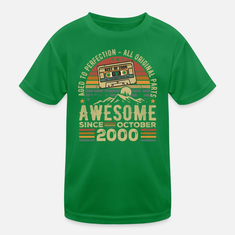 October 2000 Birthday Gift October 2000 Kids Functional T-Shirt