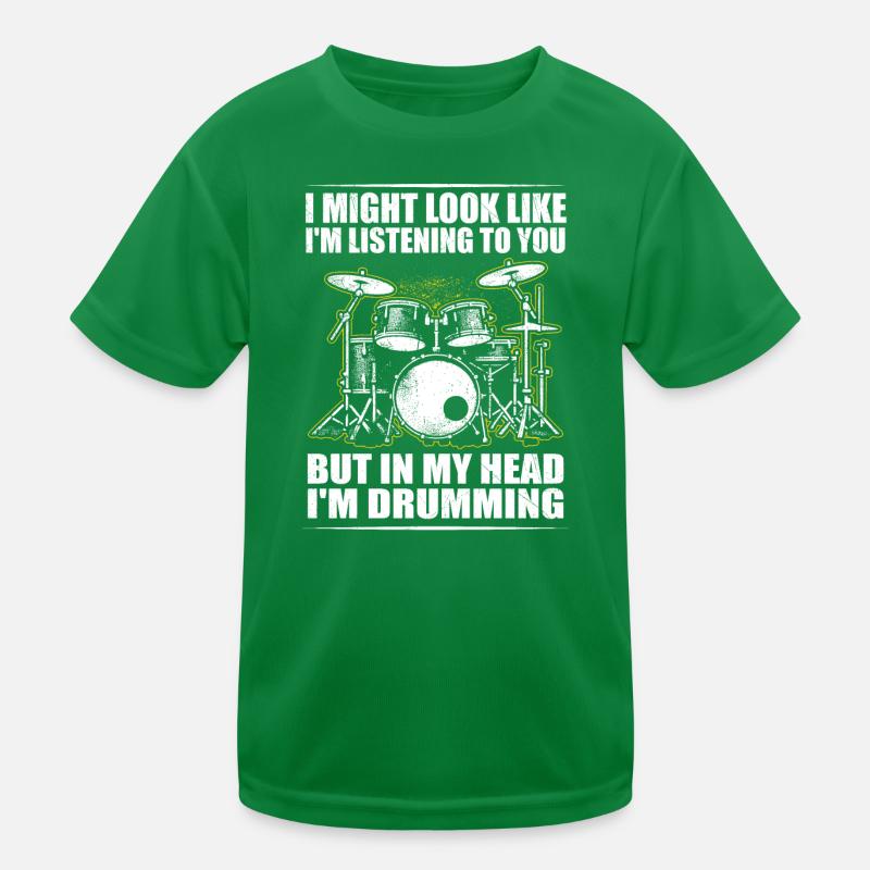 Batteur Drummer Drums Drumsticks Drumming T-shirt sport Enfant