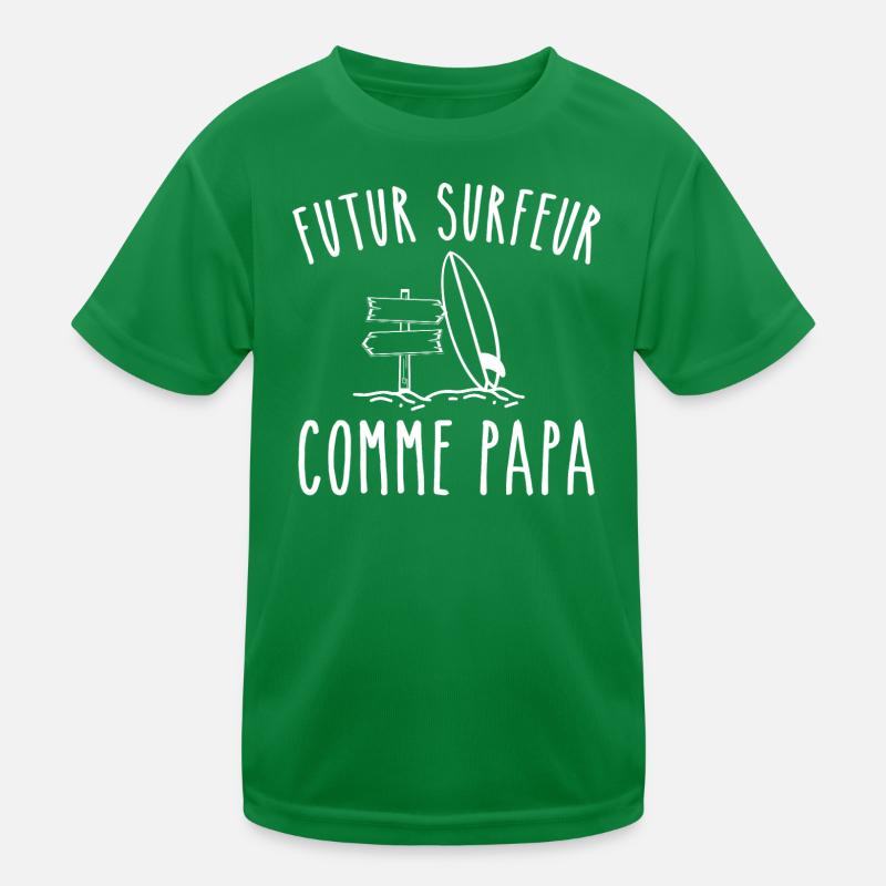 Future surfer like dad Kids Functional T-Shirt