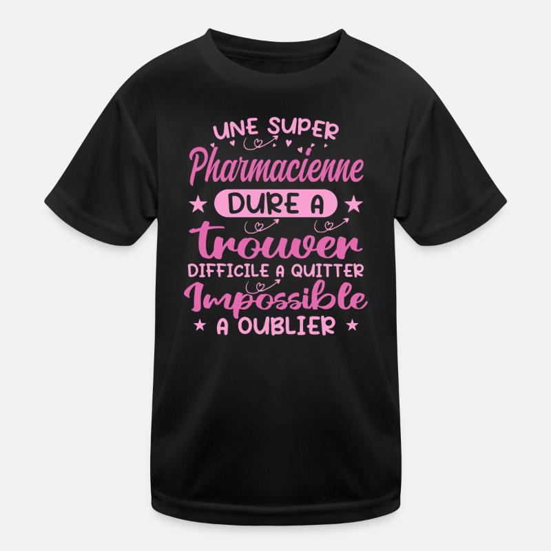 A Super Pharmacist - Pharmacist Gift - Kids Functional T-Shirt - black