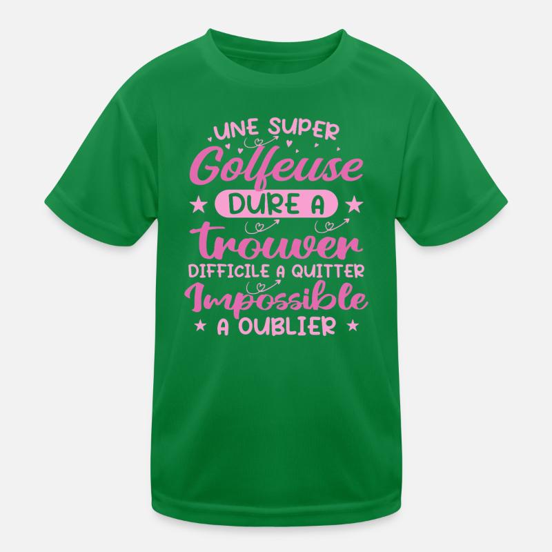Une Super Golfeuse - Cadeau golfeuse T-shirt sport Enfant