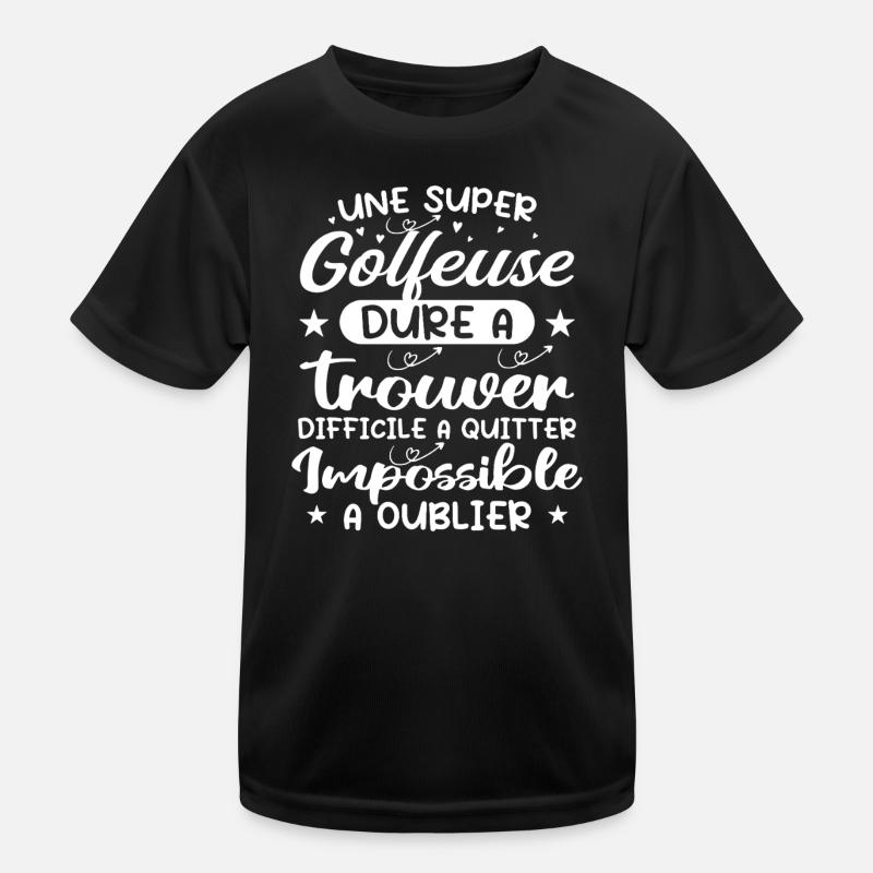 A Super Golfer - Golfer Gift Kids Functional T-Shirt