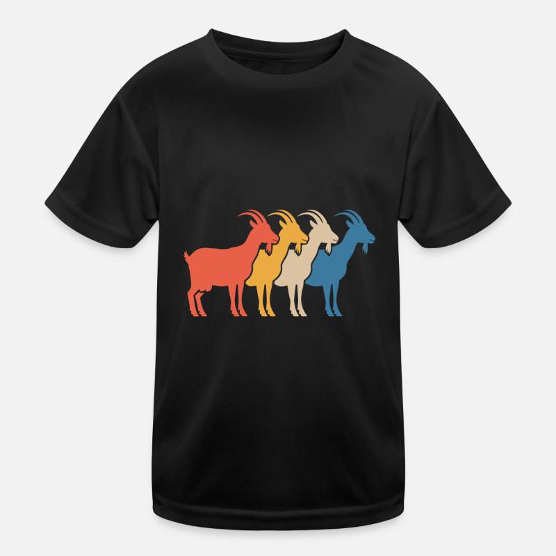 Ziege Ziegenbock Kinder Funktions-T-Shirt