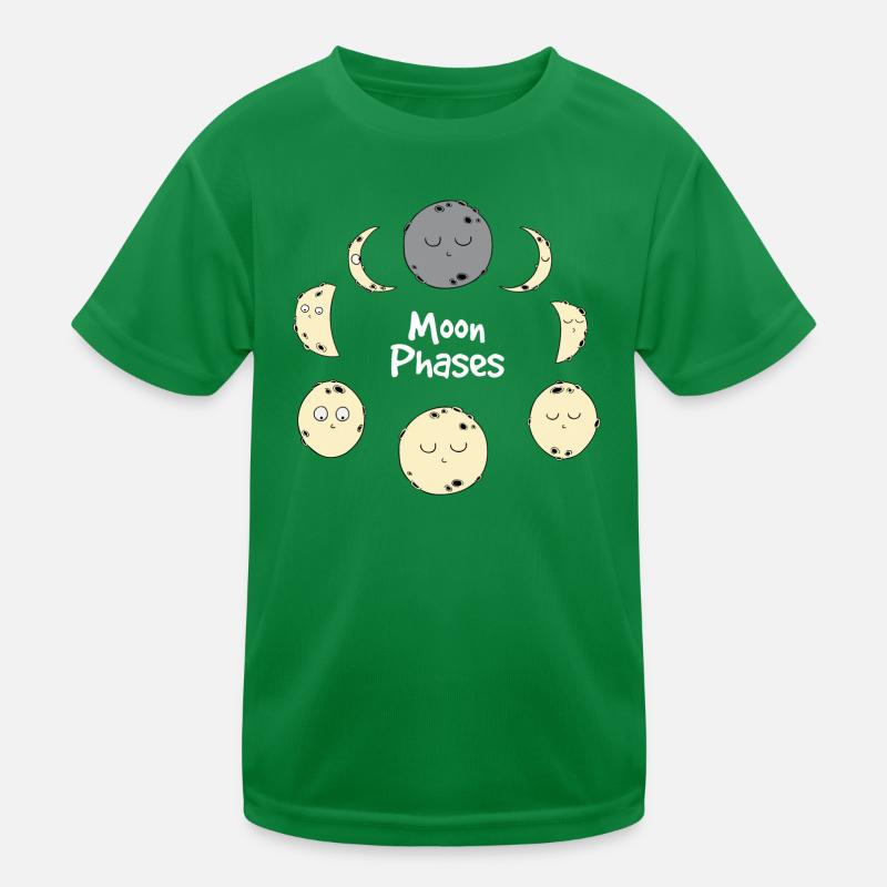 Moon Phases Kids Functional T-Shirt
