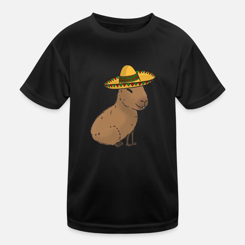 Mexican Capybara Kinder Funktions-T-Shirt