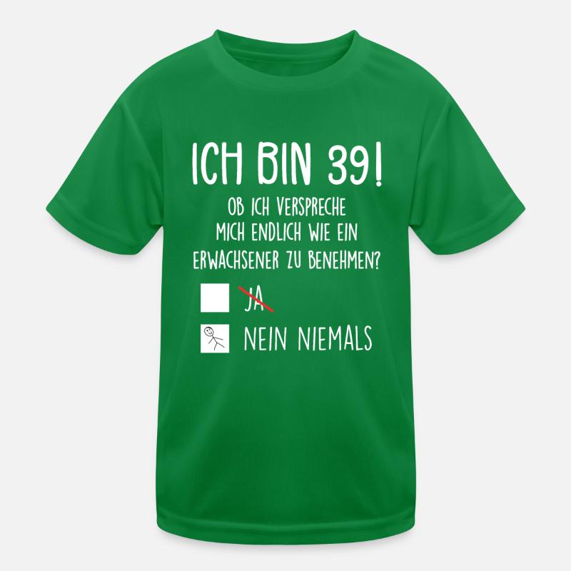 Ich Bin 39! - 39. Geburtstag 39 Kinder Funktions-T-Shirt