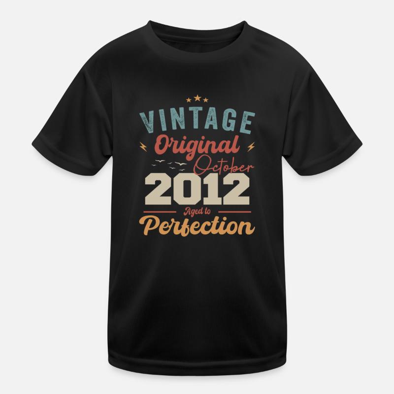 Oktober 2012 Geburtstagsgeschenk 2012 Oktober Kinder Funktions-T-Shirt
