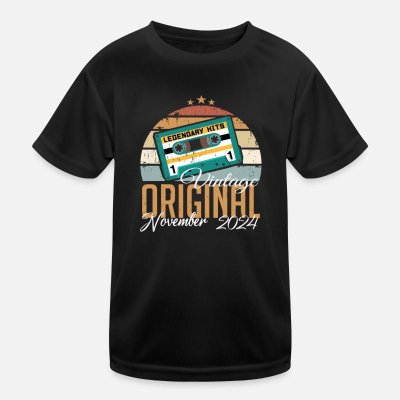 Geboren Im November 2024 Retro Kinder Funktions-T-Shirt