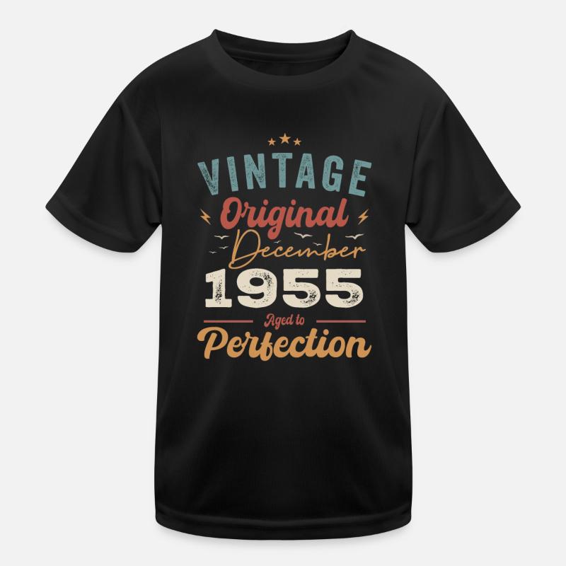 Vintage Geburtstag - Dezember 1955 - Geschenkidee Kinder Funktions-T-Shirt